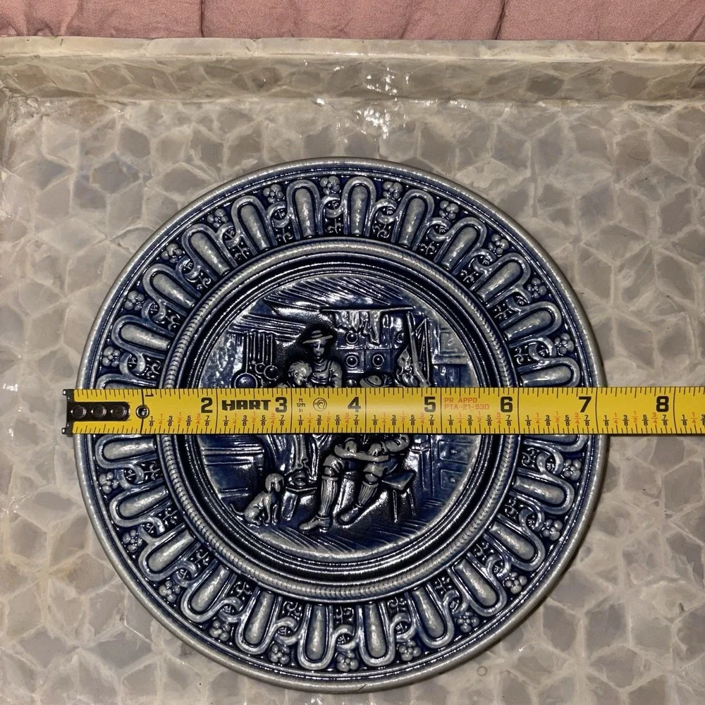 Vintage Gerz Stoneware West Germany Hanging Plate 7.25''